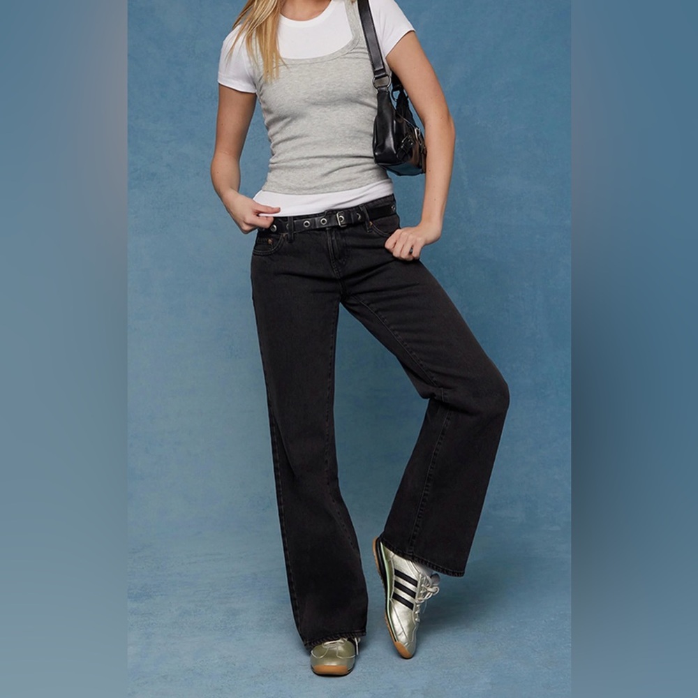 NWT Pacsun Zoe Low Rise Girlfriend Jeans Black